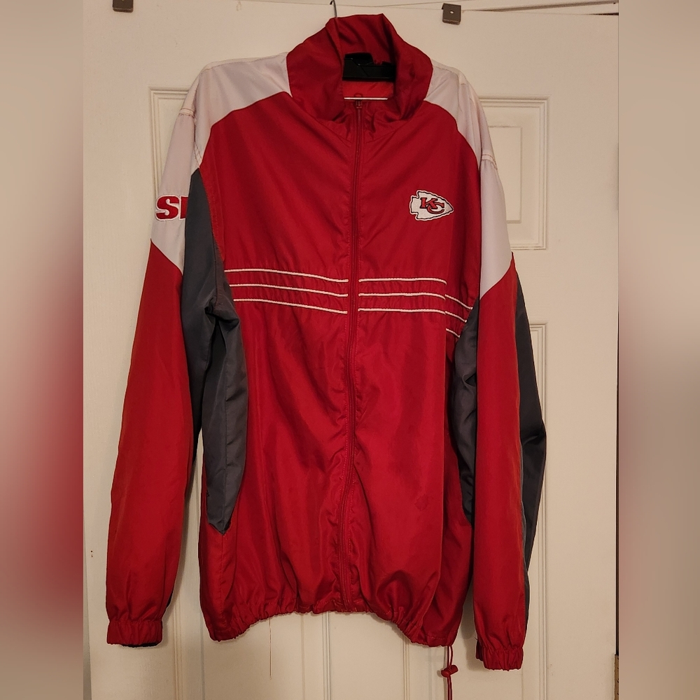 Kansas City Chiefs. SI, Zip Up windbreaker, Vintage, Reebok, NFL team apparel